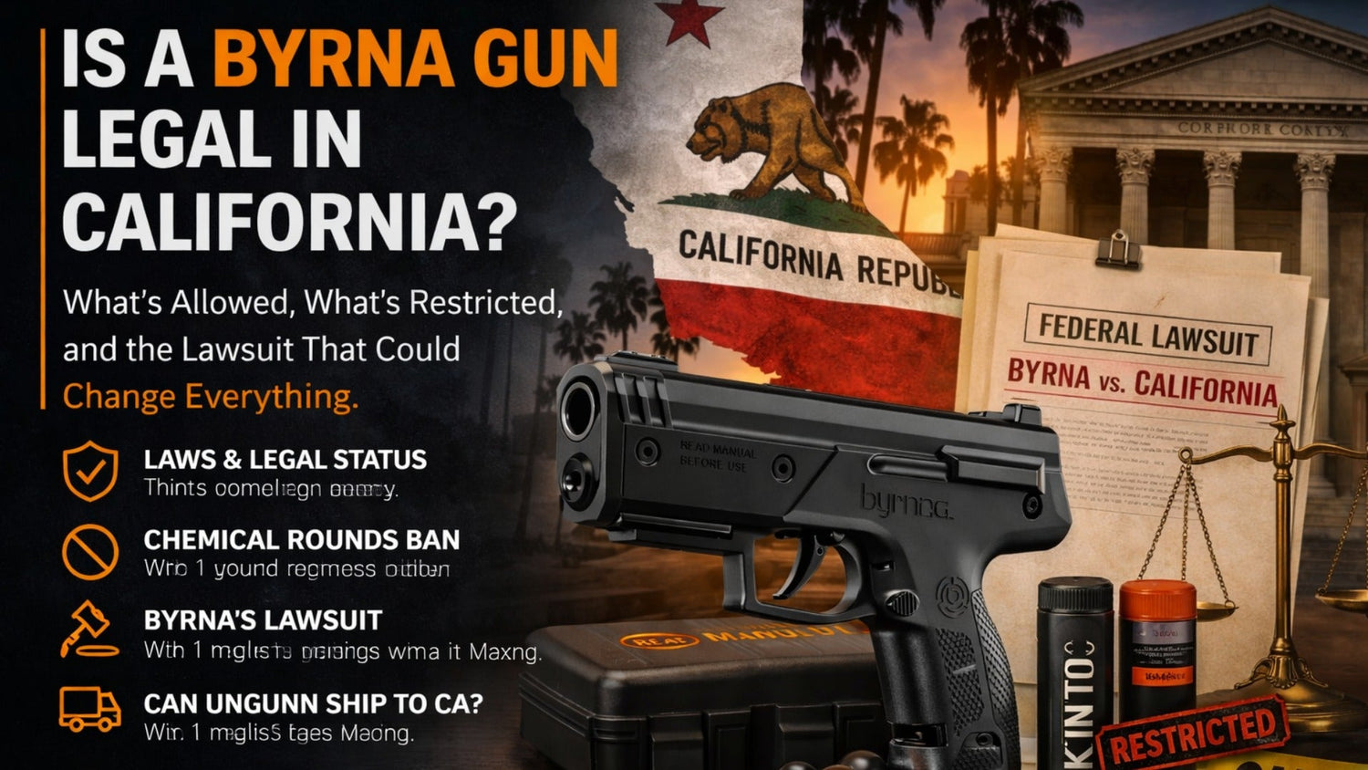 Is a Byrna Gun Legal in California?