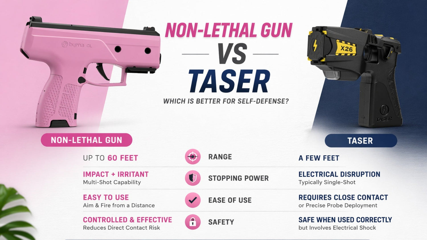Non-Lethal Gun vs Taser: Which Self-Defense Option Is Better?