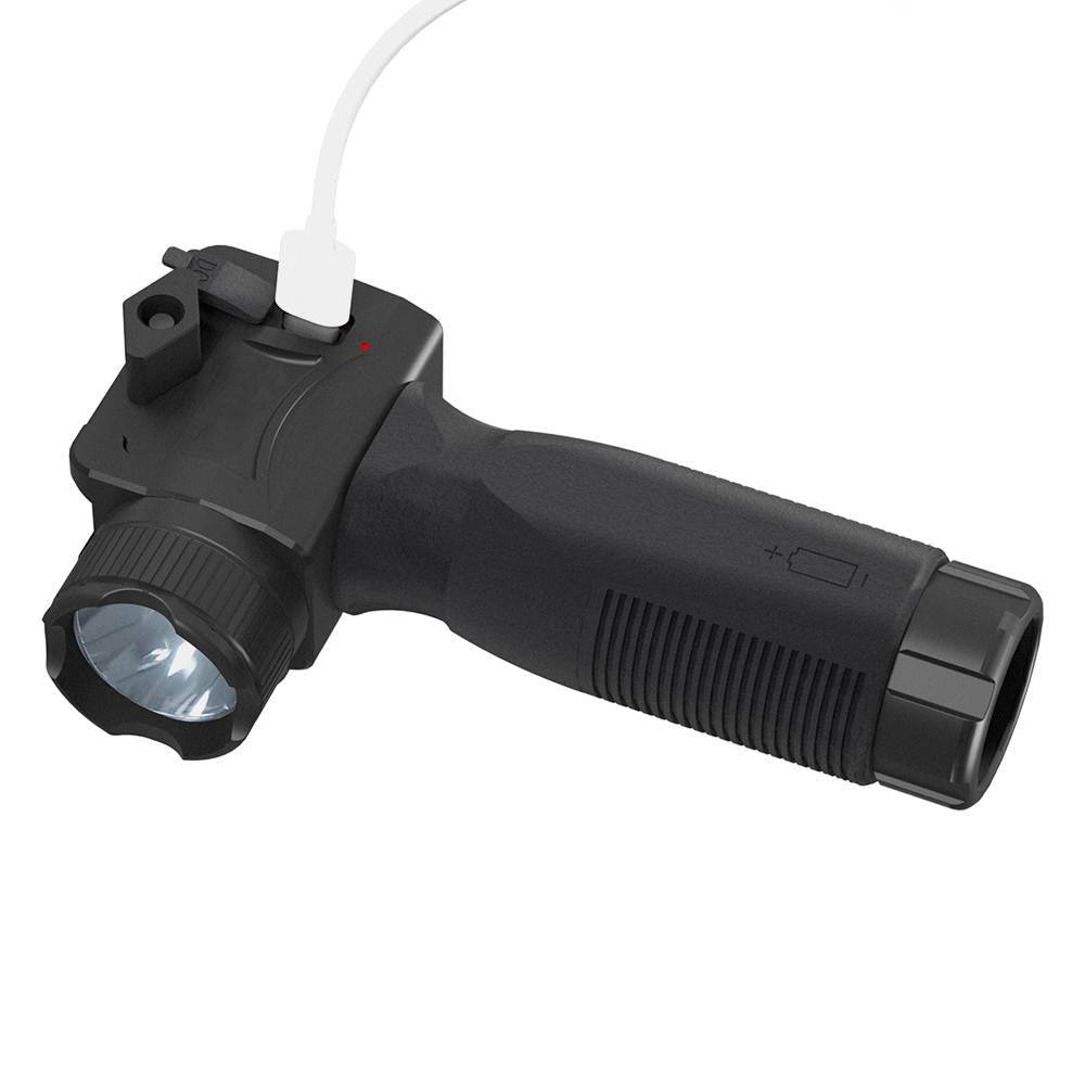 2000 Lumens Rechargeable Foregrip Tactical Flashlight with Green Laser Beam and White LED Combo For Byrna Mission 4 & TCR - NAKESTORES