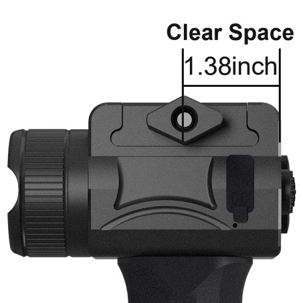 2000 Lumens Rechargeable Foregrip Tactical Flashlight with Green Laser Beam and White LED Combo For Byrna Mission 4 & TCR - NAKESTORES