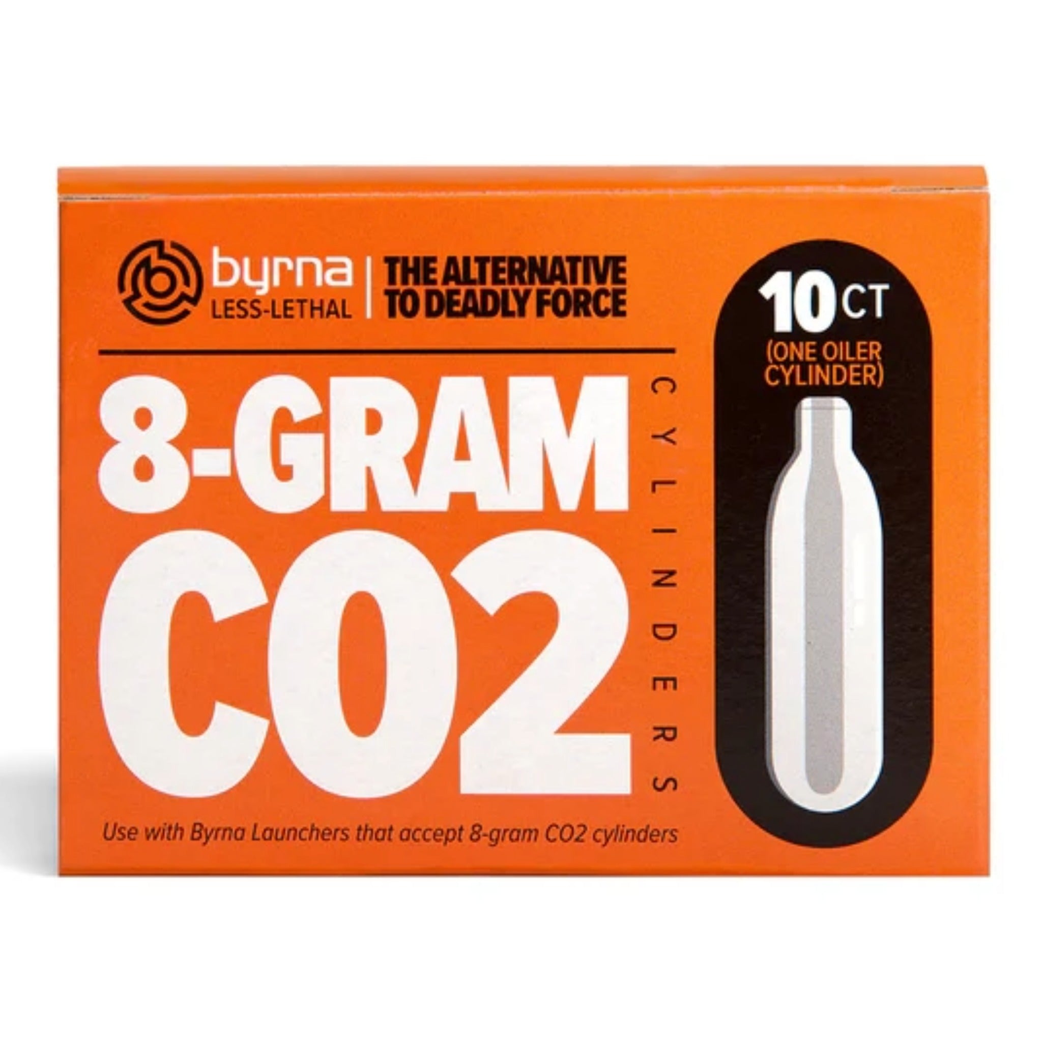 Byrna 8g CO2 Cartridges - 10 Pack with Oiler (SD, CL, EP, HD) - Ungunn