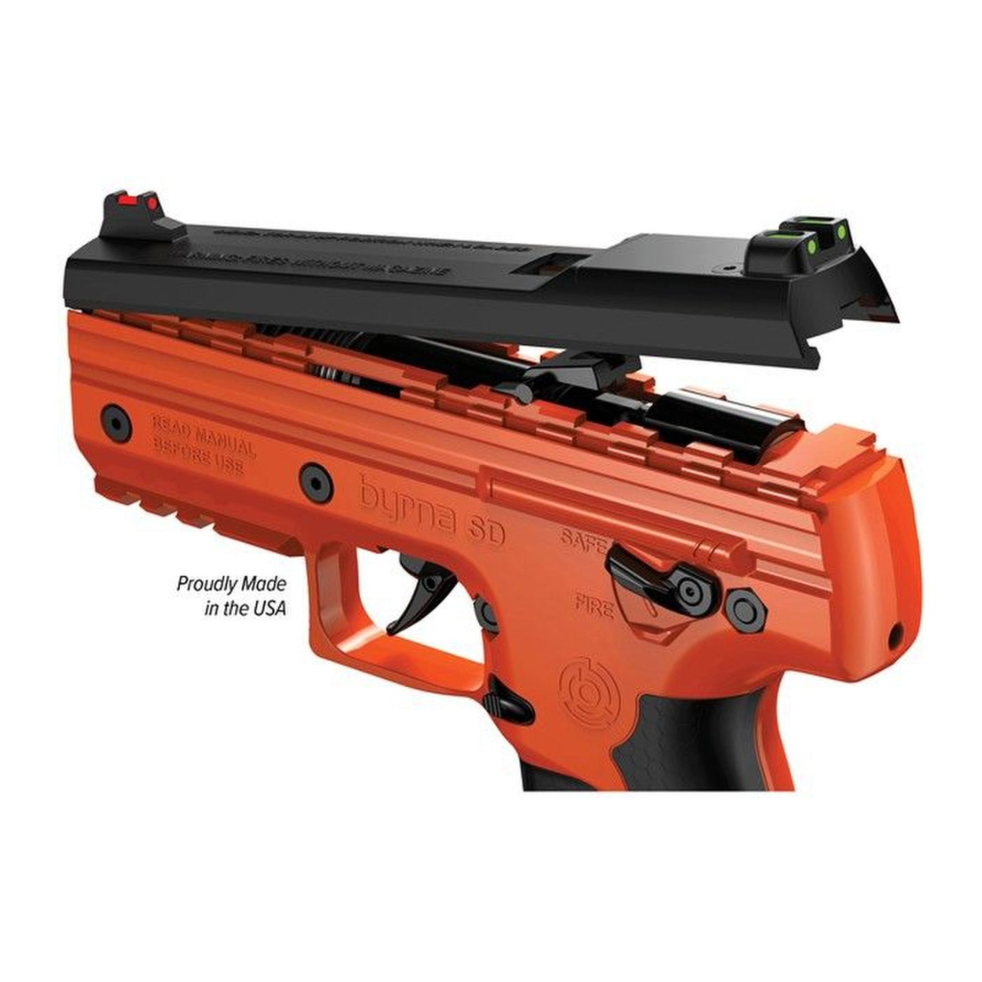 Byrna Pro-Fiber Top Cover - Fiber Optic Sights for HD, SD, LE, SDXL, EP - Ungunn