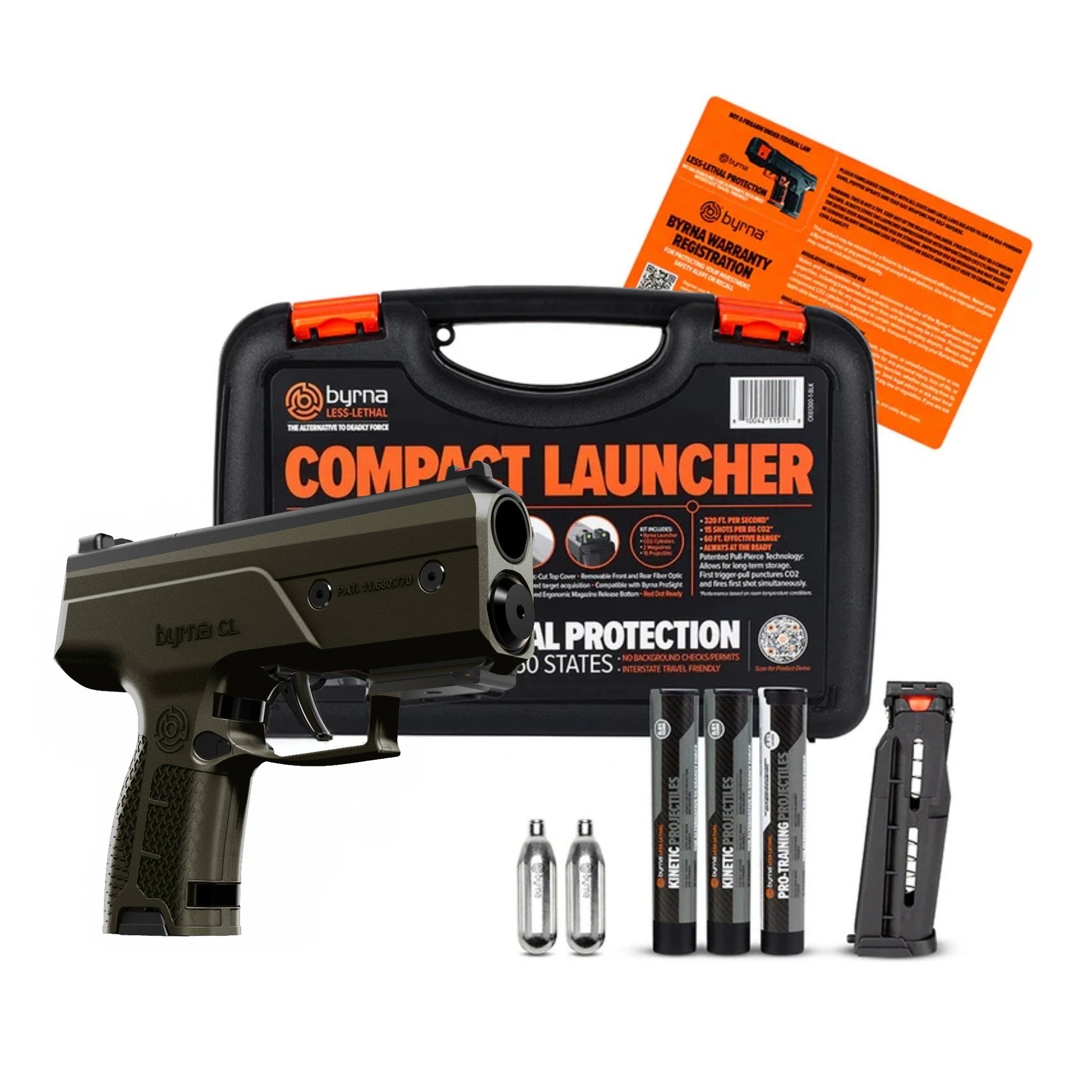 Byrna CL Launcher - 400 FPS Compact Self-Defense Launcher - Ungunn