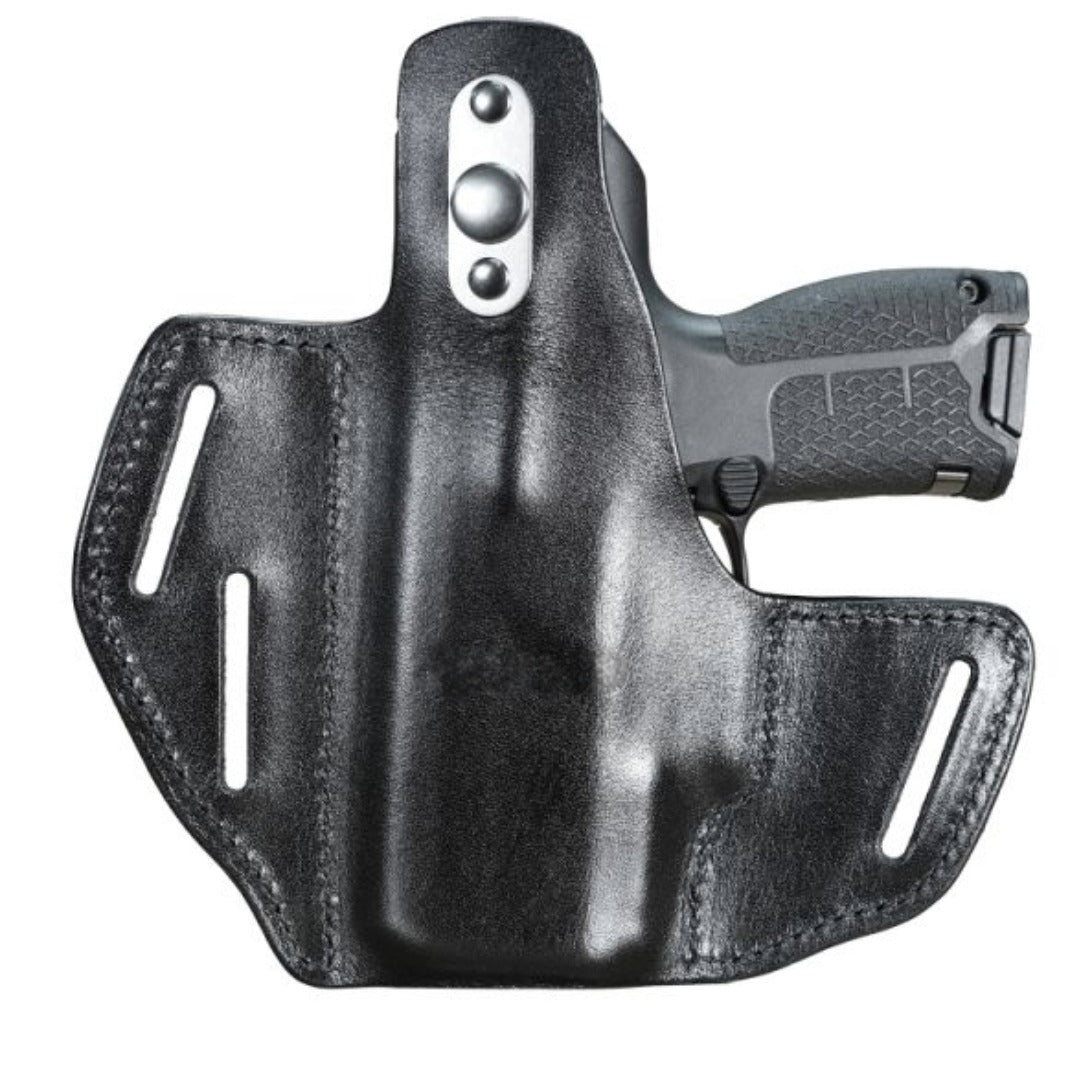 Premium 3-Slot Leather OWB Holster for Byrna CL - Right Hand Thumb Break | Full-Grain Cowhide - Ungunn