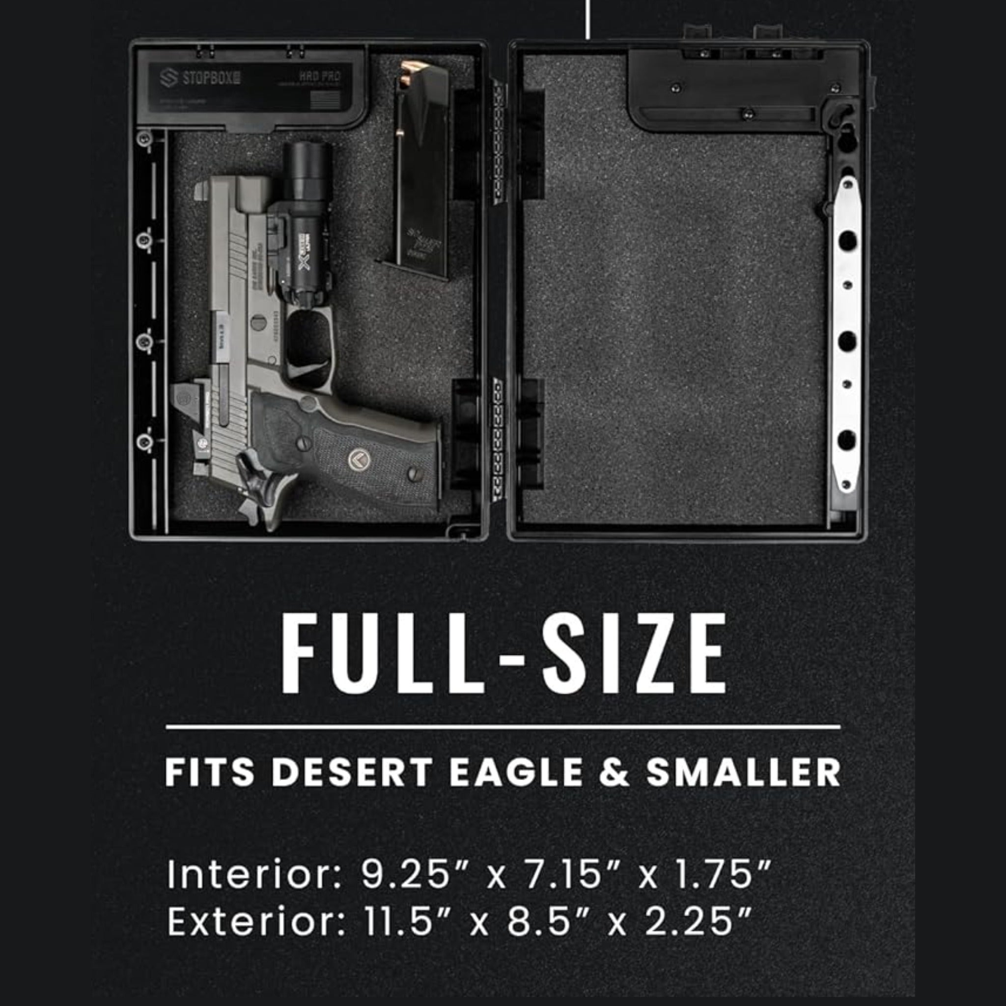 StopBox Pro Mechanical Gun Safe - Quick Access | No Batteries | Made in USA - Ungunn