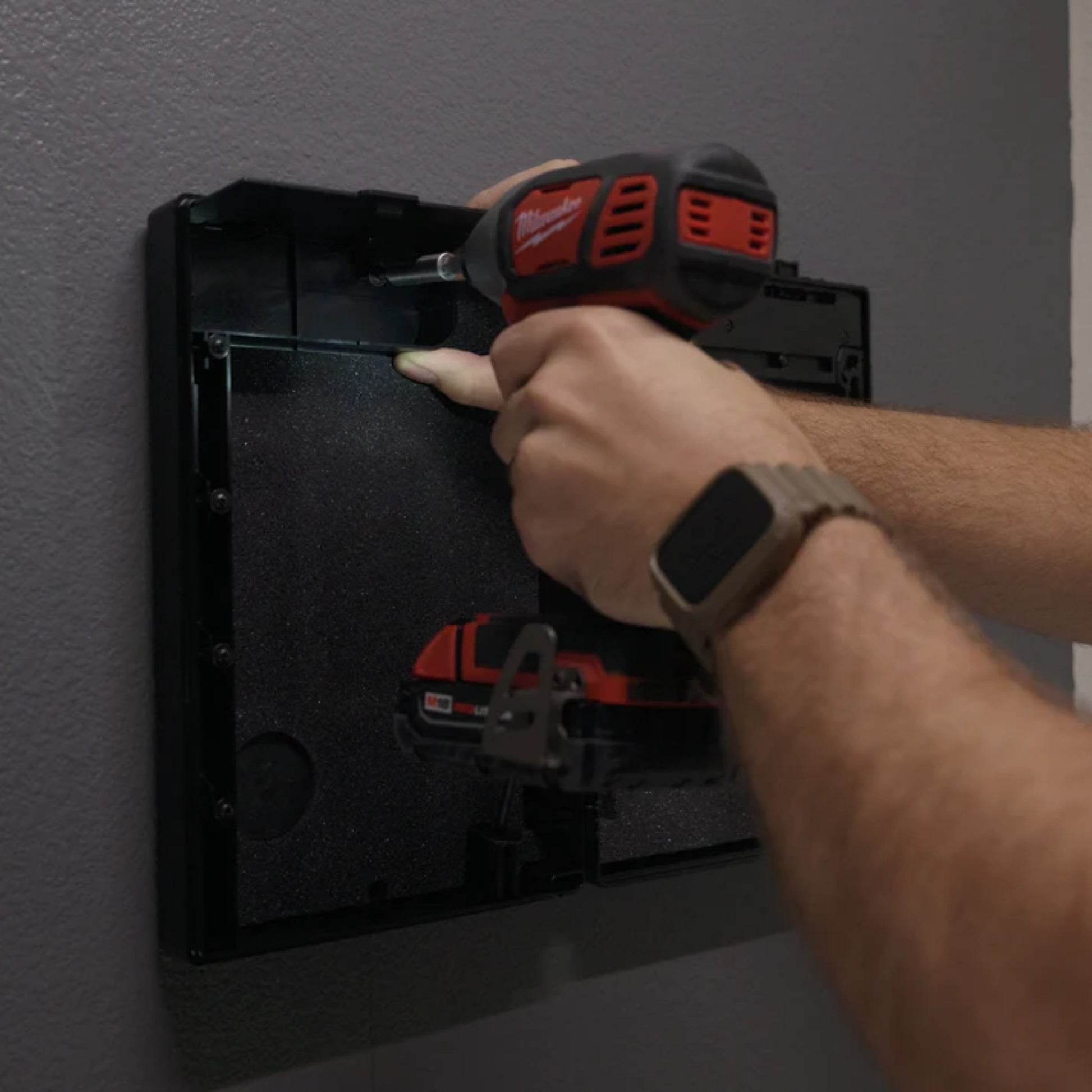 StopBox WARD Wall-Mounted Mechanical Gun Safe - Quick Access | No Batteries - Ungunn
