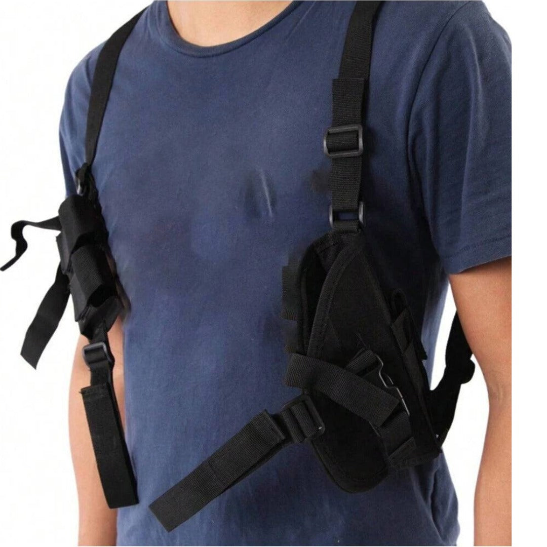 Vertical Shoulder Holster – Compatible with Byrna SD & LE Launchers and Byrna Magazines (Holster Only, Launcher & Magazines Not Included) - NAKESTORES
