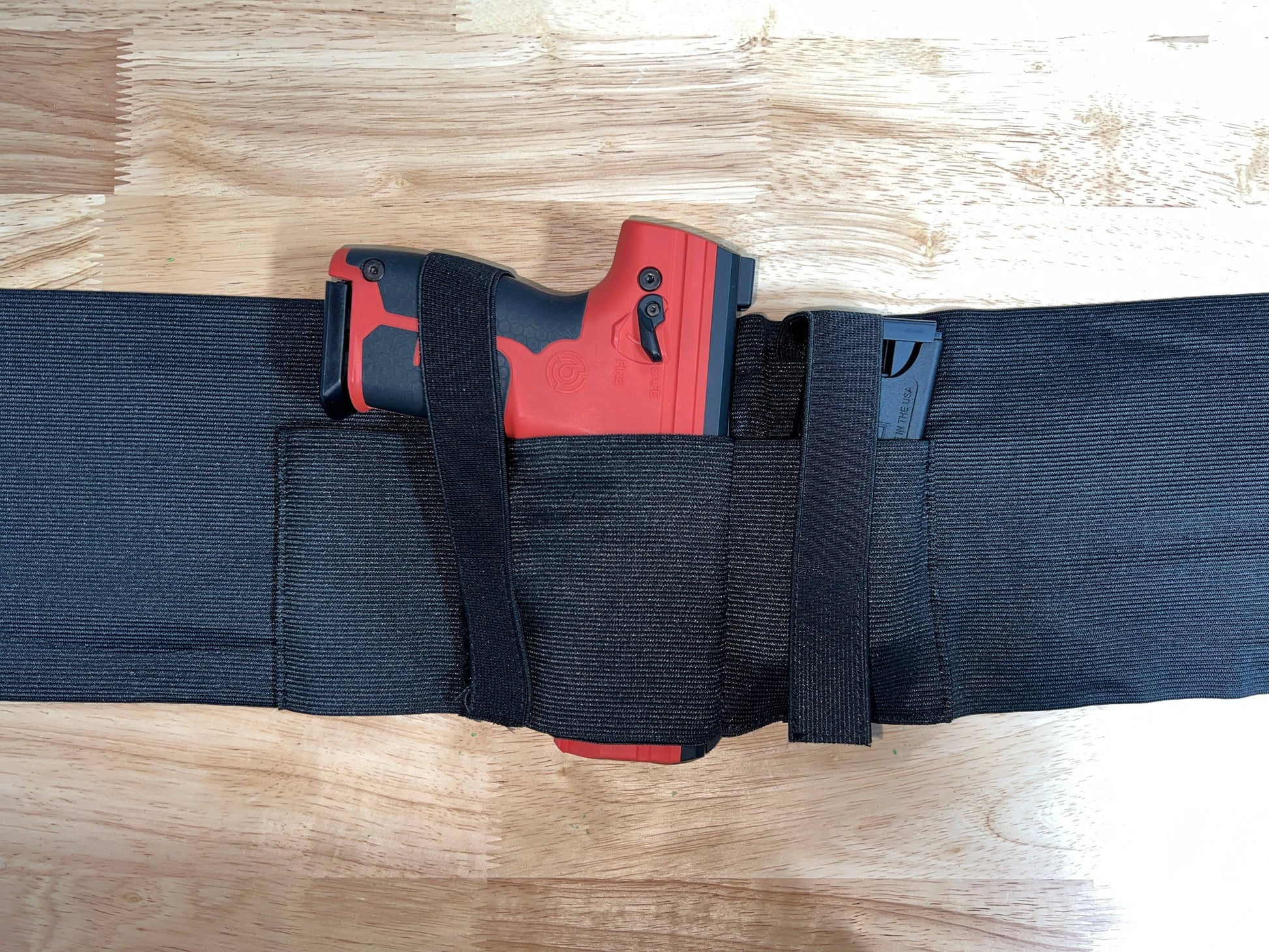 Belly Belt Holster for Byrna SD and LE Launchers - Right & Left Hand Use - NAKESTORES