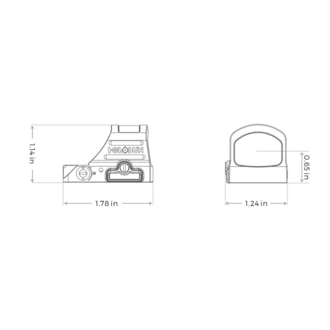 Solar-Powered X2 Open Reflex Optical Sight with 8 MOA Red Dot for Byrna TCR or Mission 4 - NAKESTORES